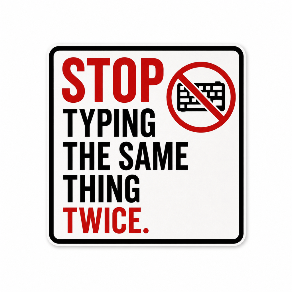 Stop Typing the Same Thing Twice: Small Business&nbsp;Efficiency